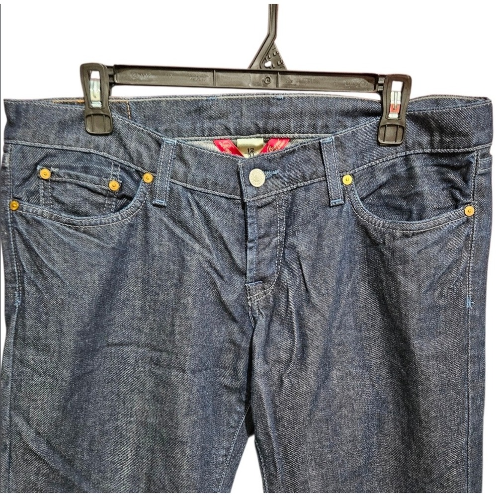 Lucky Brand Dungarees Womens 12/31 Dark Wash Bootcut Jeans 7WD1327 Indigo Denim - Picture 3 of 13